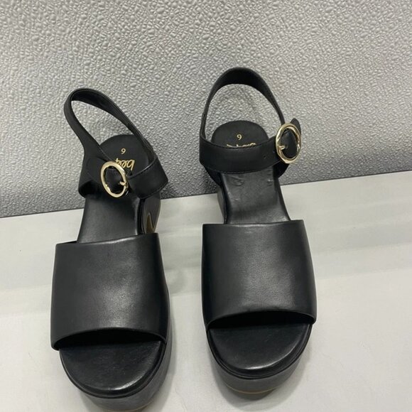 NEW BEEK Women’s Inca Platform Heeled Sandals Black Size 6 – New Without Box - Picture 6 of 9